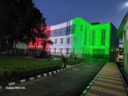 Lighting VC Secreteriate & Student Facilty centre Srinagar Campus .